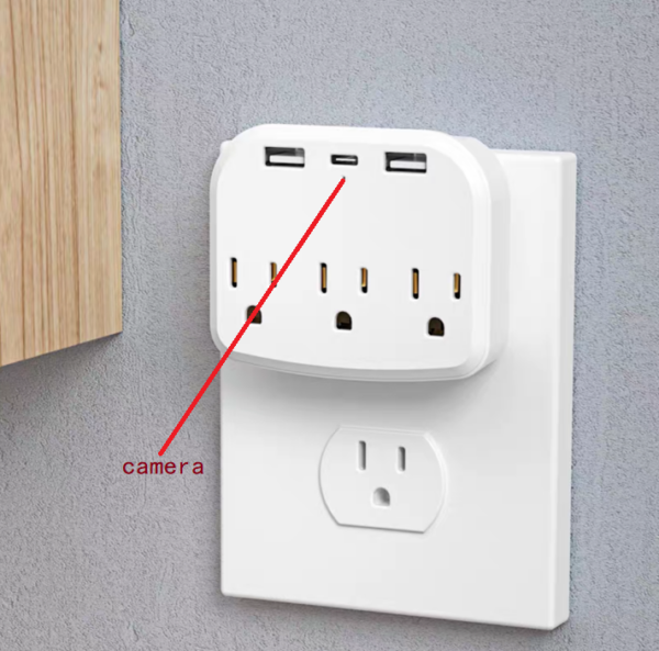 Wifi Power Strip Spy Camera 4K HD Hidden Spy Camera Bathroom Spy