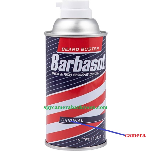Barbasol Shaving Cream Can Camera – 4K UHD Hidden Spy Camera with 128GB SD Card